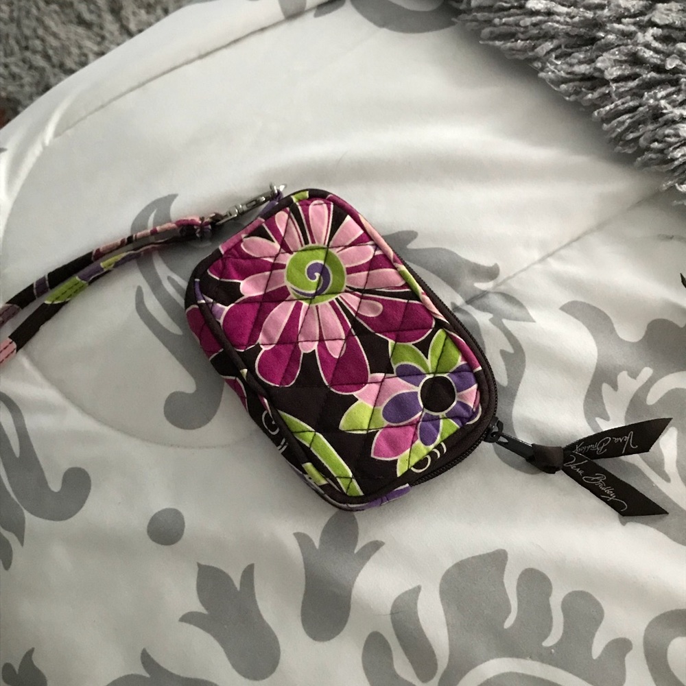 Vera Bradley purple punch wristlet
